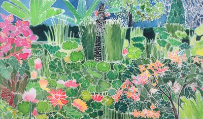 Lotus Pond, Ubud, Bali, 1997 by Hilary Simon